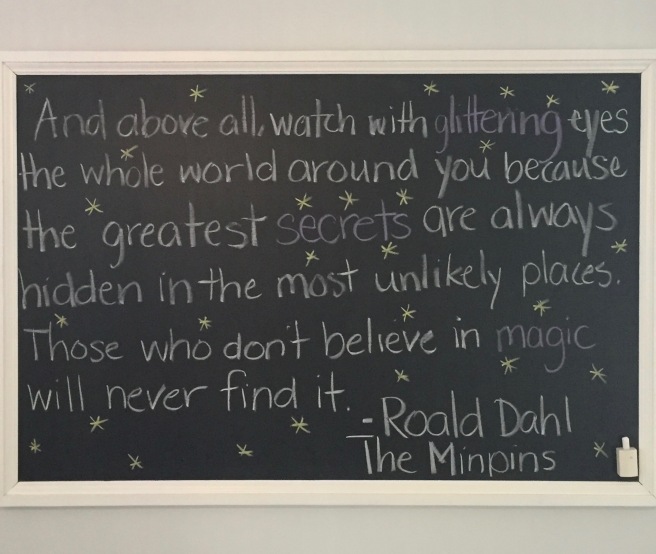 And above all quote by Roald Dahl
